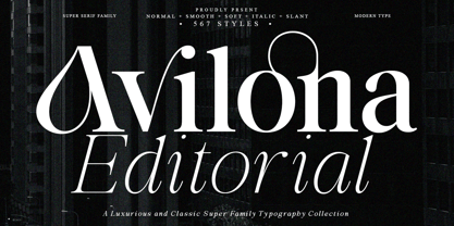 Avilona Font Poster 1