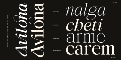 Avilona Font Poster 9
