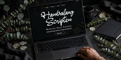 Hambalang Scriptem Font Poster 1