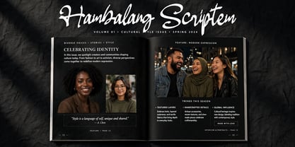 Hambalang Scriptem Font Poster 8