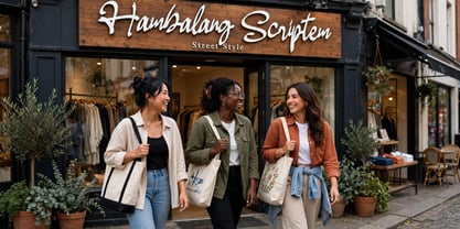 Hambalang Scriptem Font Poster 10