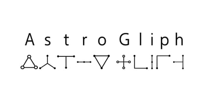 AstroGliph Font Poster 5
