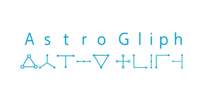 AstroGliph Font Poster 3