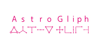AstroGliph Font Poster 1