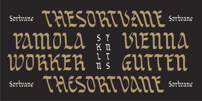 SFC Sortvane Font Poster 7