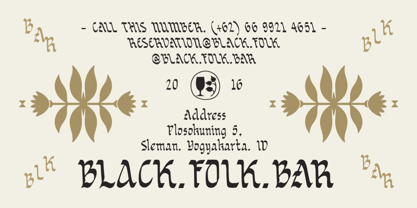 SFC Sortvane Font Poster 2