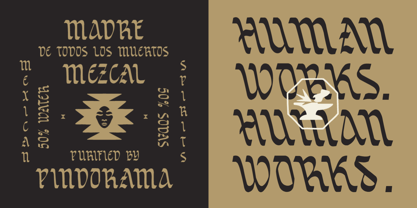 SFC Sortvane Font Poster 3