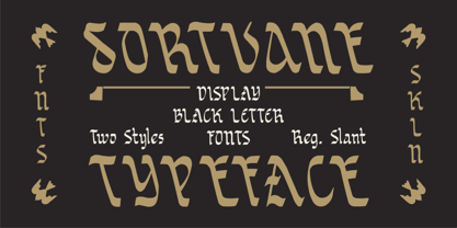 SFC Sortvane Font Poster 1