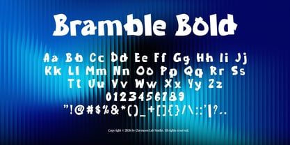 Bramble Bold Font Poster 2