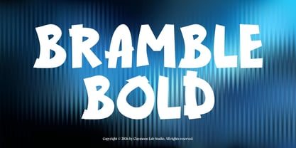 Bramble Bold Font Poster 1