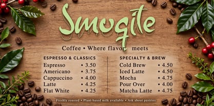 The Smoqite Font Poster 10