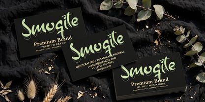 The Smoqite Font Poster 6