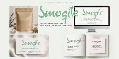 The Smoqite Font Poster 3
