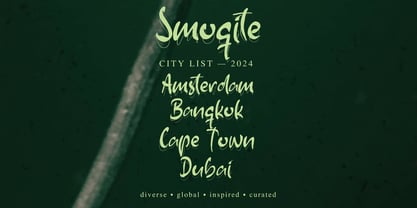 The Smoqite Font Poster 13
