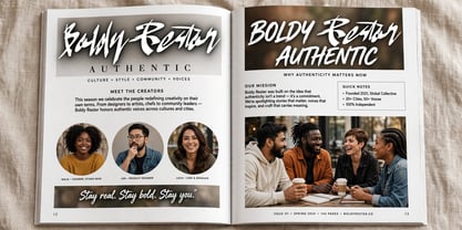 Boldy Restor Font Poster 1
