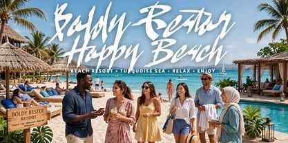 Boldy Restor Font Poster 11