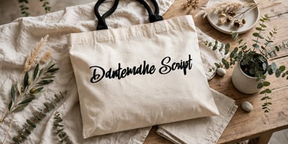 Dantemahe Script Font Poster 9
