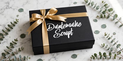 Dantemahe Script Font Poster 14