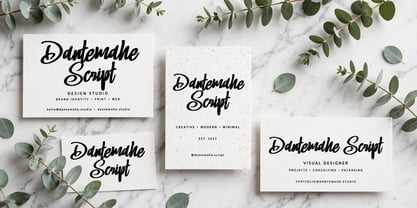 Dantemahe Script Font Poster 7