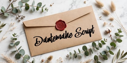 Dantemahe Script Font Poster 8