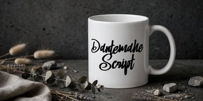 Dantemahe Script Font Poster 6