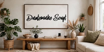Dantemahe Script Font Poster 5
