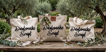 Dantemahe Script Font Poster 4