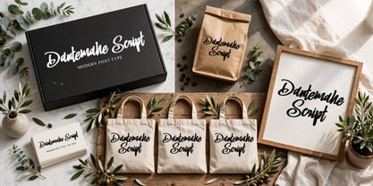 Dantemahe Script Font Poster 13