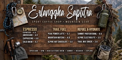 Erlanggha Saputra Font Poster 12