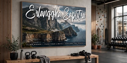 Erlanggha Saputra Font Poster 1