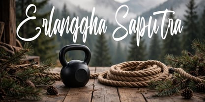 Erlanggha Saputra Font Poster 2