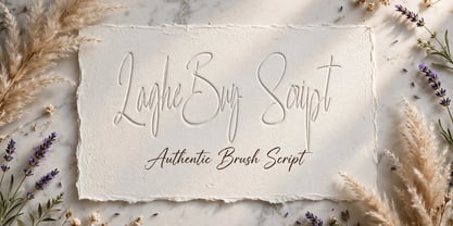 Laghe Buy Script Font Poster 4