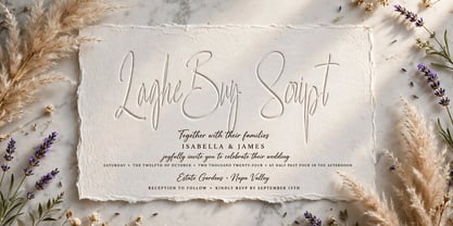 Laghe Buy Script Font Poster 7