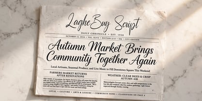 Laghe Buy Script Font Poster 3
