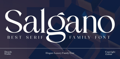Salgano Font Poster 1