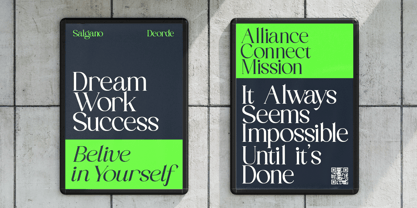 Salgano Font Poster 6
