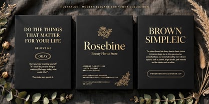 Hustralge Font Poster 10