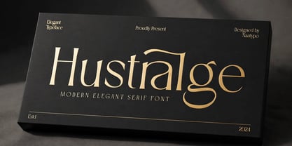 Hustralge Font Poster 1