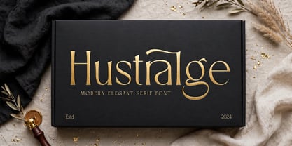 Hustralge Font Poster 3