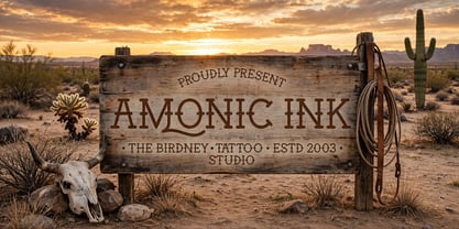 Amonic Ink Font Poster 4