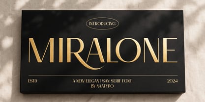 Miralone Font Poster 1