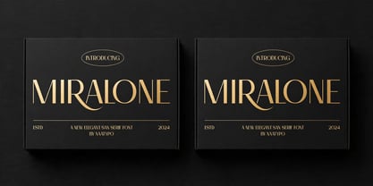 Miralone Font Poster 5