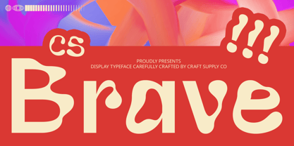 CS Brave Font Poster 1