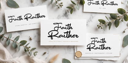 Faith Raither Font Poster 4