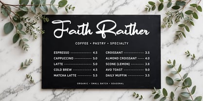 Faith Raither Font Poster 8