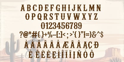 Rugged Western Font Poster 2