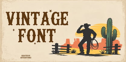 Rugged Western Font Poster 3
