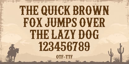Rugged Western Font Poster 5