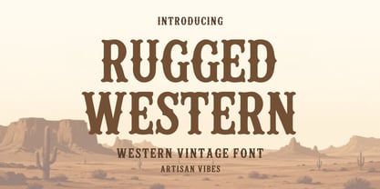 Rugged Western Font Poster 1