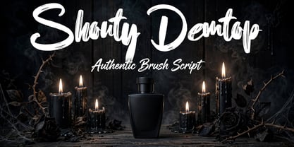 Shouty Demtop Font Poster 2